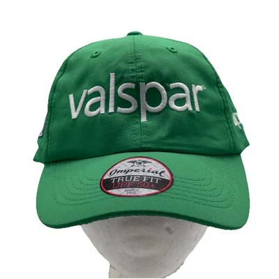 Valspar Hat Cap Strap Back Green PGA Tour Golf Embroidered Mens UPF 50+ Imperial - Image 1 of 4