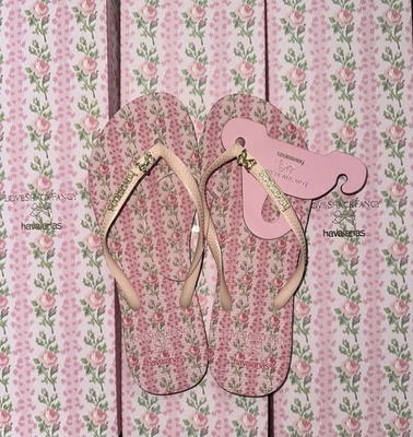 Chanclas delgadas LoveShackFancy x Havaianas 'Strawberry Macaroon para mujer 9/10 nuevas en caja Foto 1 de 4