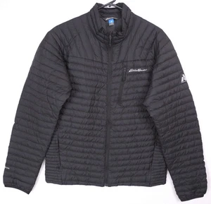 Eddie Bauer First Ascent Herren Medium Daunenjacke 90% Gänsedaunen schwarz leicht - Bild 1 von 19