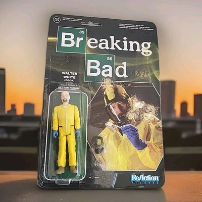 Figura de acción Reaction Funko X Super 7 Breaking Bad Walter White Cook nueva Foto 1 de 2
