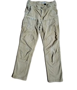 Vintage Carhartt Double Knee Pants Mens 32x32 Fit 30 Beige Grunge Distressed - Foto 1 di 8