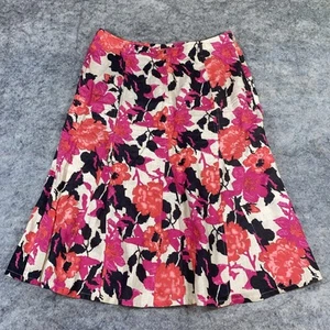 Kim Rogers Trompetenrock Damen 16 Mehrfarbig Blumen Leinen Lagenlook Boho - Bild 1 von 8