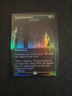 FOIL - Avatar Sanctuary - Cryptolith Rite - Secret Lair - The Last Airbender MTG - Image 1 of 4