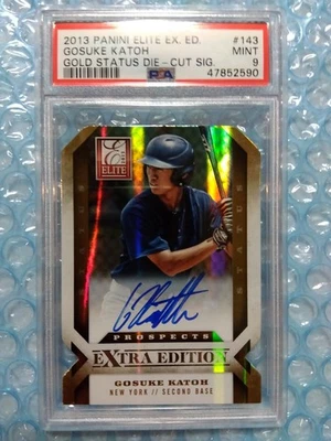 PSA 9 2013 Elite Extra GOSUKE KATOH Gold Status Auto /5 Die-Cut - Image 1 of 2