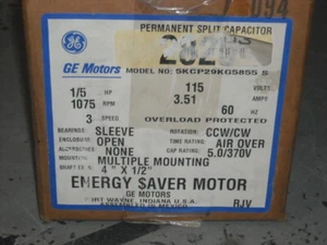 GE 2825 Energy Saver Motor - Picture 1 of 1