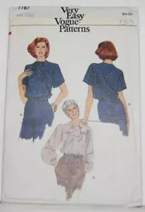 Modello da cucito vintage Vogue UNCUT Miss taglia 18 1/2 V #7787 - Foto 1 di 1