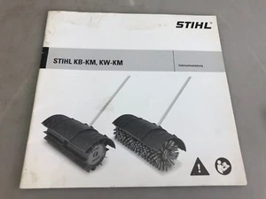 STIHL sweeper broom KB-KM, KW-KM instructions for use German - Picture 1 of 5