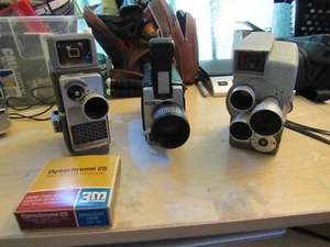 Lot of 3 Wollensak Model 43, Bell & Howell Electric Eye & 812 Keystone Cameras - Picture 1 of 5