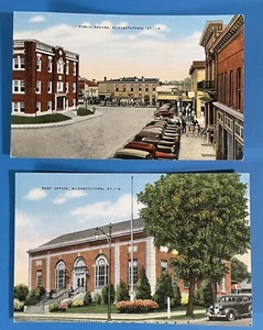 Elizabethtown Kentucky Public Square c1940's Postcard Lot - Picture 1 of 2