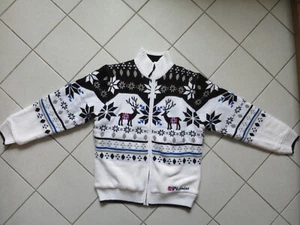 Cárdigan Nebulus Norweger Teddyfell Sverre mujer talla XL/42 offwhite-negro - Imagen 1 de 10