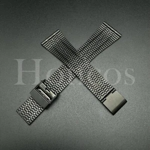 20 22 MM Steel Expansion Bracelet Clasp Quick Release Watch Band Fits Tissot BLK - Picture 1 of 4