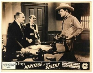 Heritage of the Desert Original Lobby Card Western Russell Hayden Zane Grey 1939