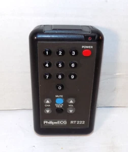 Philips ECG RT 222 Remote Control Transmitter IR Tested - Imagen 1 de 2