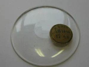 Domed Fusee Bullseye Taschenuhr Kristall Gr. 423 Höhe 4,34 mm - Bild 1 von 3