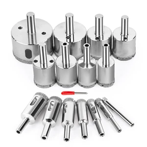 15PCS Diamant Lochsäge Bohrkronen Set Kit, Diamantbohrkronen Set, Fliesenlochsäge - Bild 1 von 6