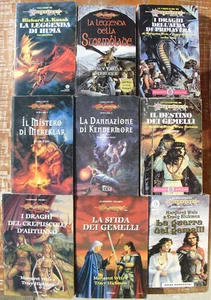 Lotto Dragonlance libri fantasy draghi gemelli Margaret Weis Tracy Hickman D&D - Foto 1 di 6