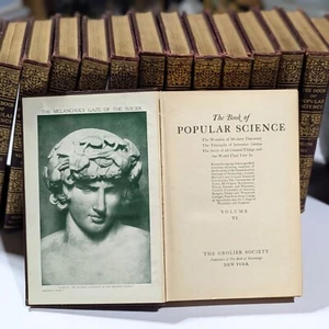 1928 Book of Popular Science – 15 Volume Set – Grolier Society Illustrated - Picture 1 of 4