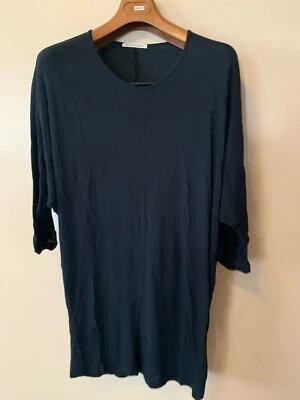 BLACK CRANE GREY BLACK DOLMAN SLEEVES COTTON DRESS SIZE S NWT WD-06 - Image 1 of 4