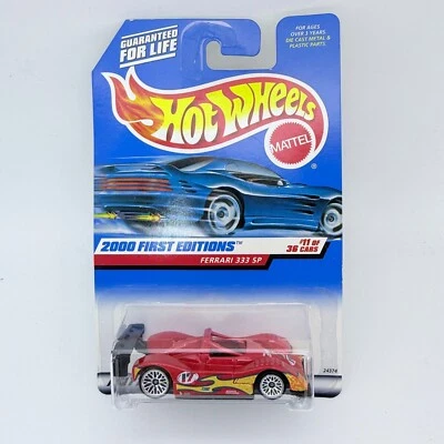 Hot Wheels 2000 First Editions Ferrari 333 SP Red Sports Car - Image 1 of 4