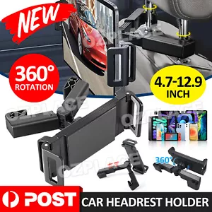 360° Mount Car Headrest Holder Seat Back Phone Tablet Universal for Apple iPad - Picture 1 of 12