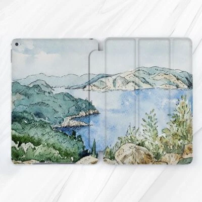 Mountains Lansdcape Painting Case For iPad 10.2 Air 3 4 5 Pro 9.7 11 12.9 Mini - Image 1 of 4