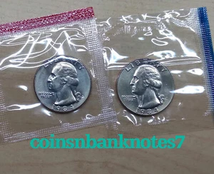 1984-D & P Washington Quarter BU Set  - Picture 1 of 1