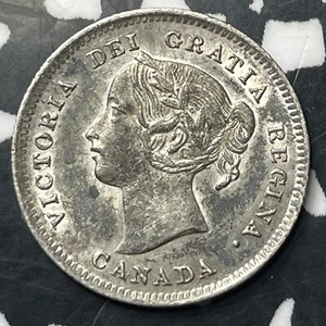 1899 Canada 5 Cents Lot#E8682 Silver! Nice! - Picture 1 of 2