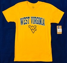 Brand New NCAA West Virginia Mountaineers Men’s Yellow Logo Shirt Sz S (34/36)