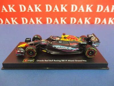 Die cast 1/43 Modellino Auto F1 Red Bull RB19 Miami GP 2023 M. Verstappen Burago - Immagine 1 di 4