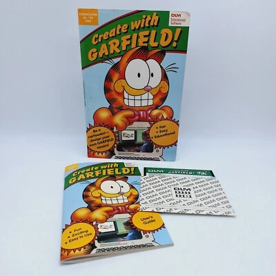 Commodore 64/128- Create w/ Garfield Game 5.25 Floppy Disc Make Cartoon & Comics - Image 1 of 4