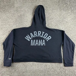 Under Armour Project Rock Terry Hoodie Damen Large Cropped Pullover Sweatshirt - Bild 1 von 12