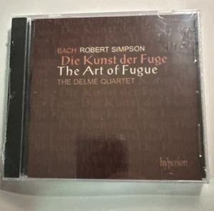 Bach-The Art Of Fugue, arr. Robert Simpson The Delme Quartet (CD, Hyperion) NEW - Imagen 1 de 3