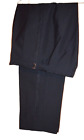 Unbranded Classic Vintage Tailored Worsted Wool Black Tuxedo Trousers W38 L31