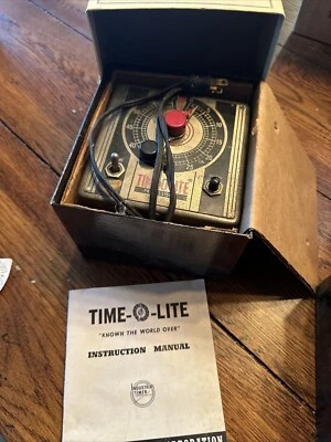 Temporizador de cuarto oscuro eléctrico profesional Time-O-Life vintage P-49 Foto 1 de 4
