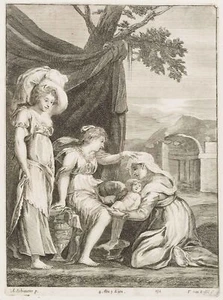 VAN KESSEL (*1620) nach SCHIAVONE (*1510), Geburt Jupiters, um 1650, KSt. - Picture 1 of 4