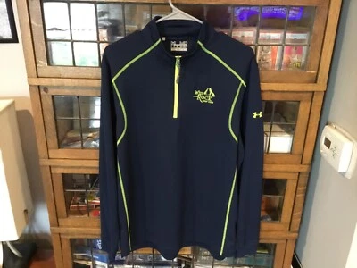 Wild Rock Golf Club UNDER ARMOUR Navy/Yellow 1/4 Zip Performance Pullover SZ M - Image 1 of 4