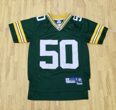 Green Bay Packers #50 A.J. Camiseta de fútbol americano Hawk Reebok NFL para niños pequeña S 8 AJ Foto 1 de 4