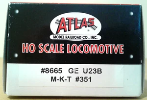 HO SCALE ATLAS GE U23B MISSOURI KANSAS TEXAS MKT #351 8665 - Picture 1 of 12