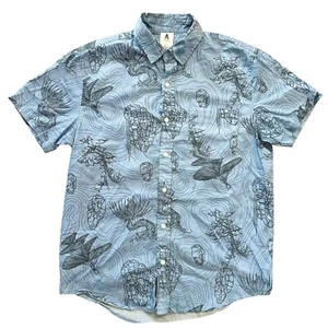 Disney Parks World of AVATAR Button Up Shirt - Medium Blue Movie AOP Pandora - Picture 1 of 6