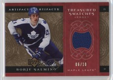 2007-08 Upper Deck Artifacts Treasured Swatches Red /10 Borje Salming #TS-BS HOF