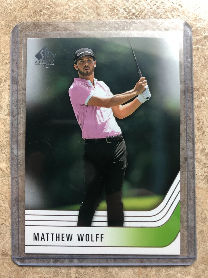 2021 Upper Deck SP Authentic Golf Base Rookies RC #15 MATTHEW WOLFF - Image 1 of 1
