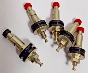 5-Durchgangsloch-Revolverkontakt, federbelastet 1,4 Zoll L x 0,156 Gewinde (Pogo-Stifte) - Bild 1 von 10