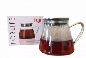 Fuji Forlife klare GLAS TEEKANNE mit Filterdeckel 18 Unzen für lose Blatttees! NEU - Bild 1 von 4