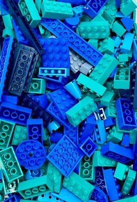 Lote a granel de piezas y piezas de ladrillos LEGO nuevos - Selecciona color - 100 piezas aleatorias Foto 1 de 4