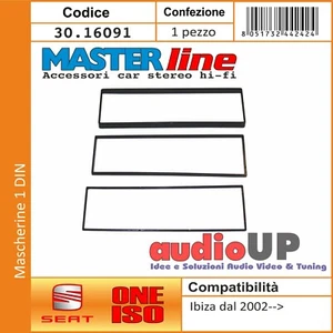 Mascarilla Autoradio 1 DIN Seat Ibiza Desde 2002> Un Kit Universal De Distancia - Imagen 1 de 2