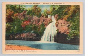 Wasserfall am Riverside Buena Vista Virginia Postkarte - Bild 1 von 2