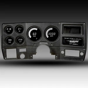 1973-1987 Chevy Truck WHITE LED DIGITAL DASH With GPS Speed Sender Included! - Picture 1 of 21