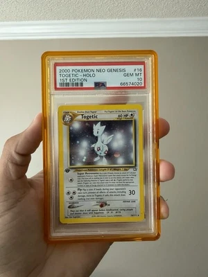 Pokémon TCG Togetic Neo Genesis 16 Holo 1st Edition Holo Rare Card PSA 10 - Image 1 of 2