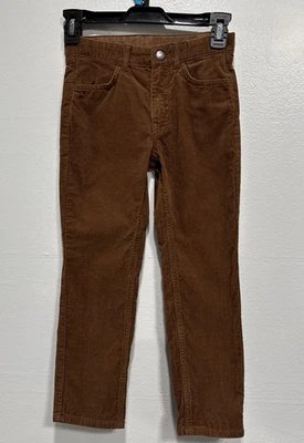 H&M Niños Niñas Calce Ajustado Pana Pantalones Marrón Talla 6X Cintura Ajustable Informal Foto 1 de 4