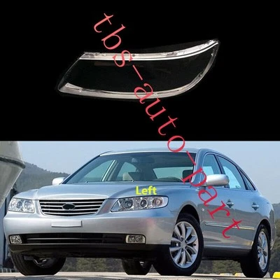 Cubierta de lente de faro izquierdo apta para Hyundai Azera sedán 2006-2010 + pegamento sellador Foto 1 de 4